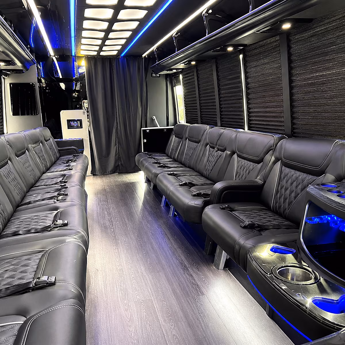 browse party buses and sprinter vans for bridal party transportation in turlock