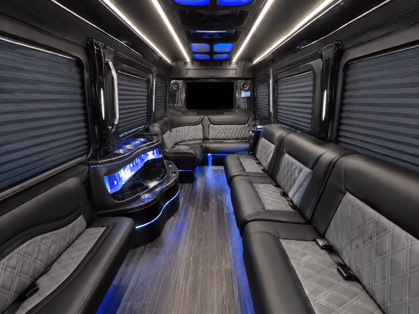 turlock 40 passenger party bus interior