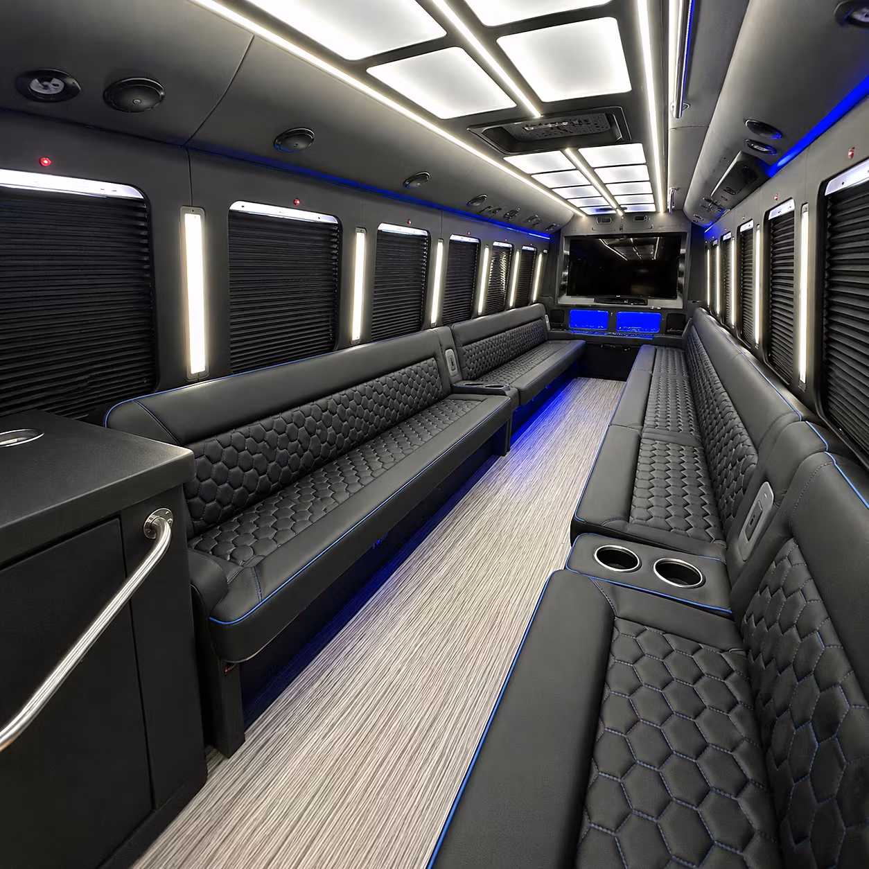 turlock party bus rental interior